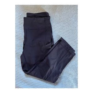 Black lululemon crop leggings size 4